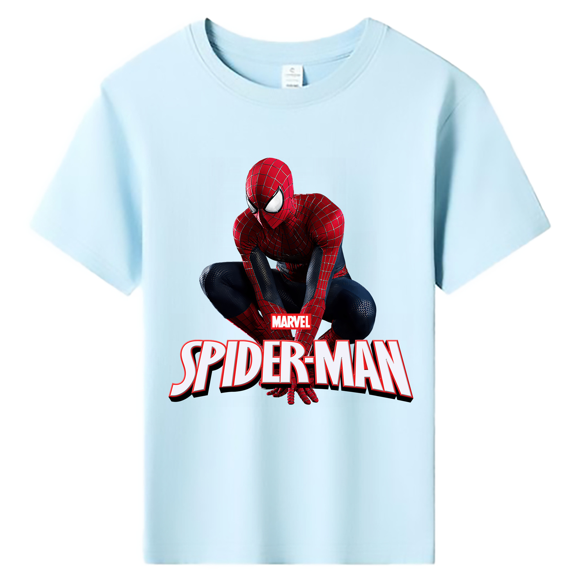 （画像用） Spider Man スパイダーマン 綿100％キッズTシャツ（フロントプリント）